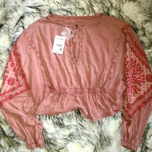 Long sleeve bohemian top